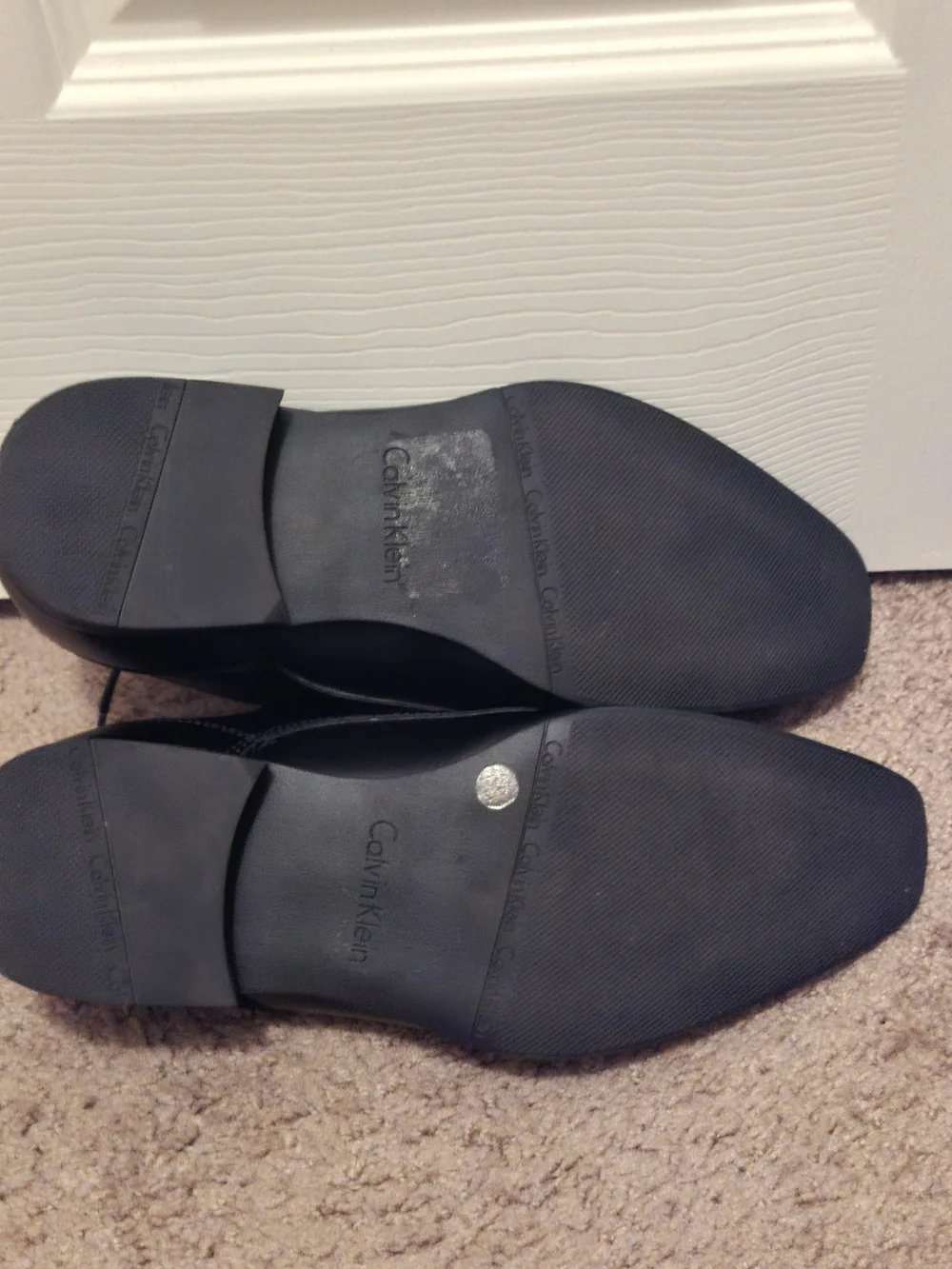 Calvin Klein Black Lace-Up Derby Shoes